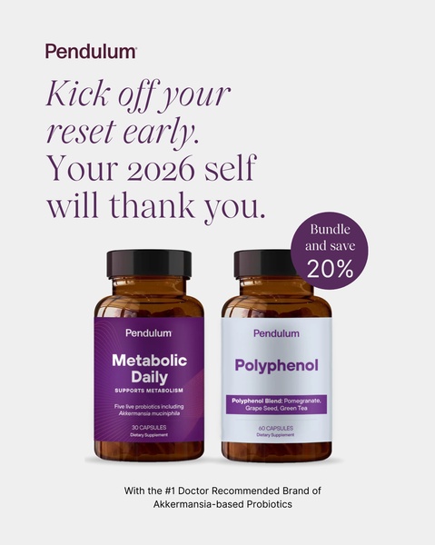 A high-performing 4:5 social ad showcasing a two-product health supplement bundle with a 20% discount offer and clear, authority-led branding.